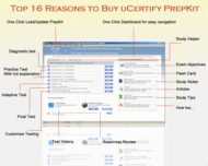 uCertify PrepKit for CIW exam 1D0-450 screenshot